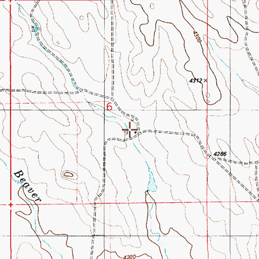 Topographic Map of Cummings Ranch, WY