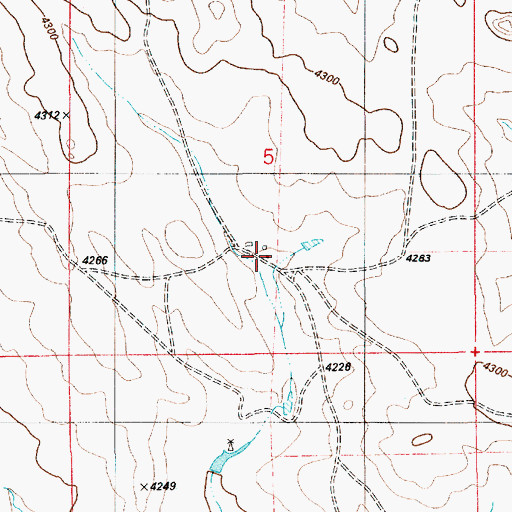 Topographic Map of Patton Ranch, WY
