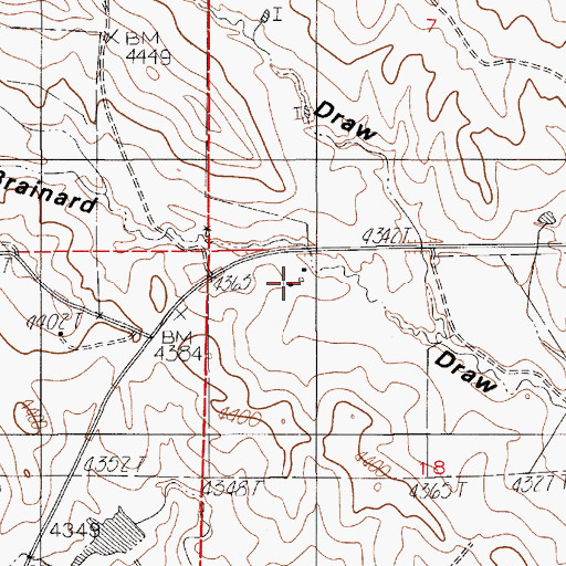 Topographic Map of Norris Ranch, WY
