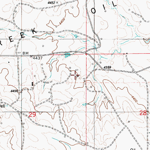 Topographic Map of Childs Ranch, WY