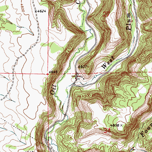 Topographic Map of Allen Ranch, WY