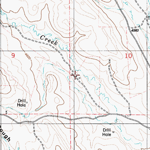 Topographic Map of Quest Ranch, WY