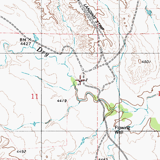 Topographic Map of Ketelson Ranch, WY