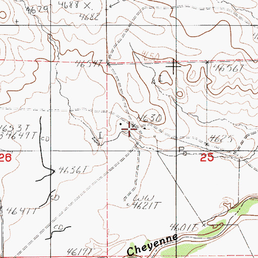 Topographic Map of Dilts Ranch, WY