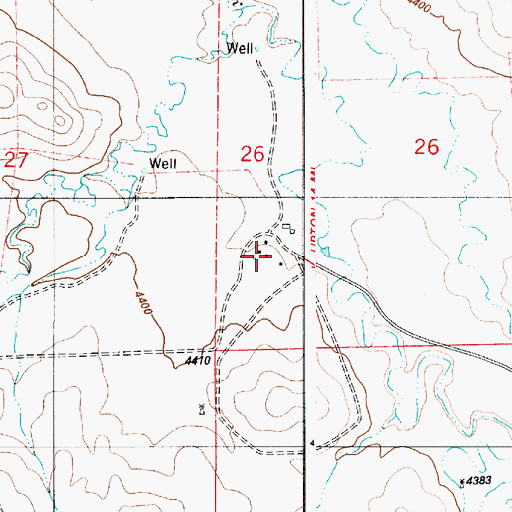 Topographic Map of Ritthaler Ranch, WY