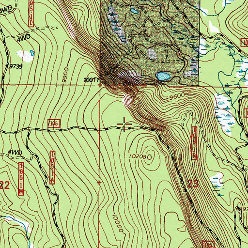 Topographic Map of Bow River Observation Site, WY