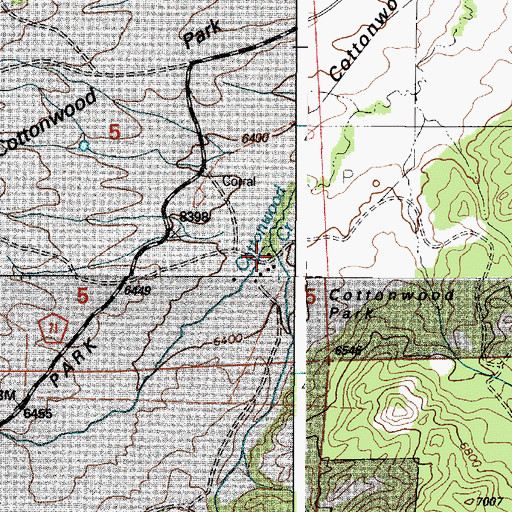 Topographic Map of Atkinson Ranch, WY