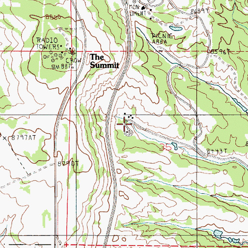 Topographic Map of Pole Mountain Work Center, WY