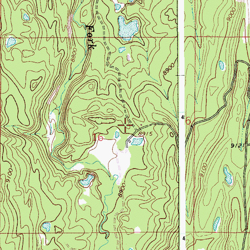 Topographic Map of Deadhorse State Hospital Camp, WY