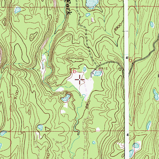 Topographic Map of Deadhorse Park, WY