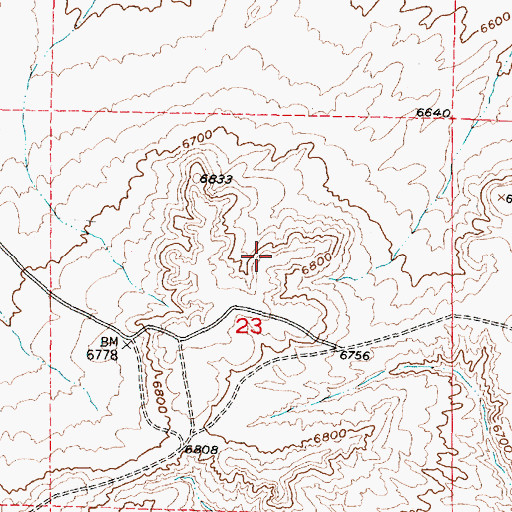 Topographic Map of Carbon County, WY