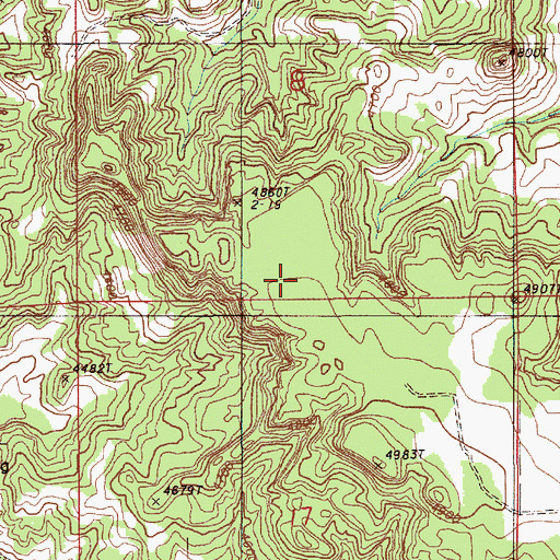 Topographic Map of Crook County, WY