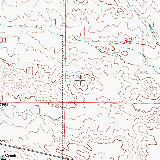 Topographic Map of Laramie County, WY