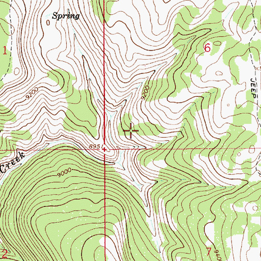 Topographic Map of Lincoln County, WY