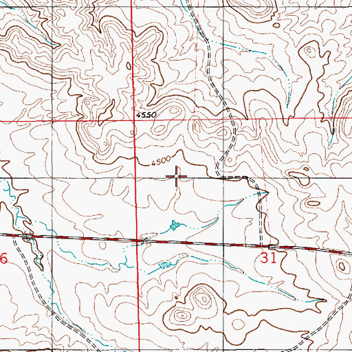 Topographic Map of Niobrara County, WY