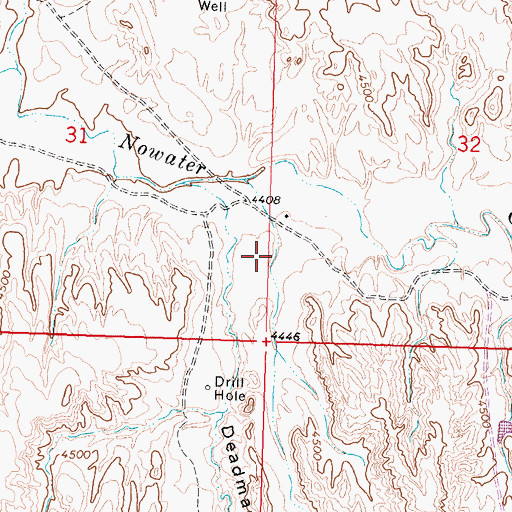 Topographic Map of Washakie County, WY