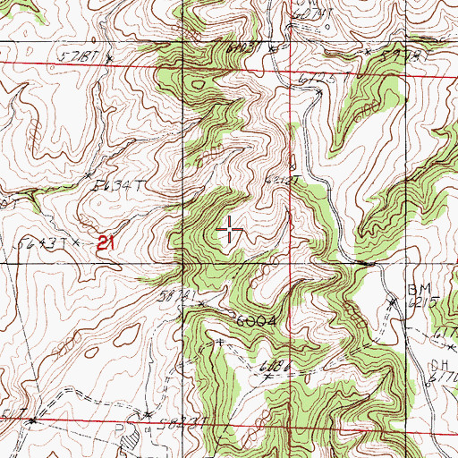 Topographic Map of Pine Ridge, WY