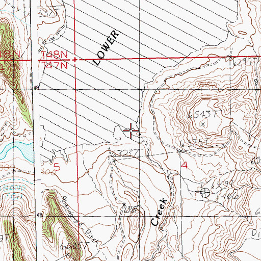 Topographic Map of Stonewall Creek, WY