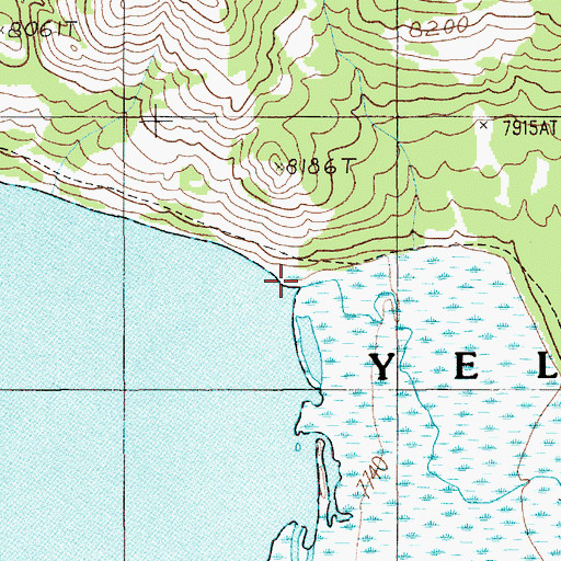 Topographic Map of Monument Cairn, WY