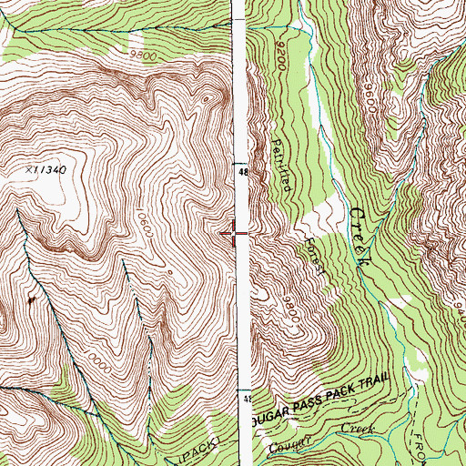 Topographic Map of Petrified Forest, WY