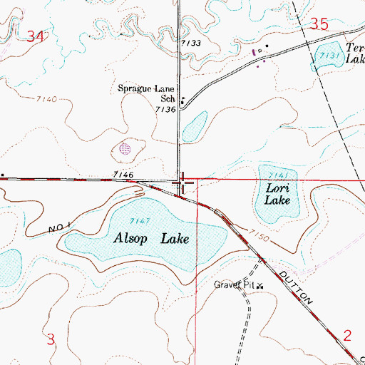 Topographic Map of Alsop Ditch Number 1, WY