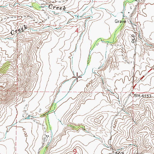 Topographic Map of Lambe Ditch Number 1, WY