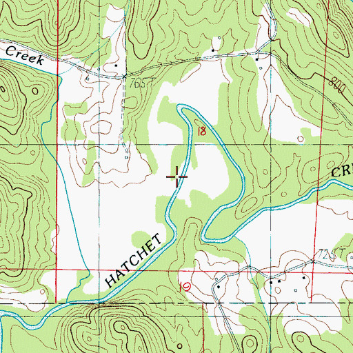 Topographic Map of Ross Ford, AL