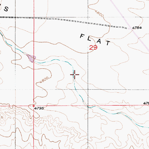 Topographic Map of Lowica Ditch Number 2, WY