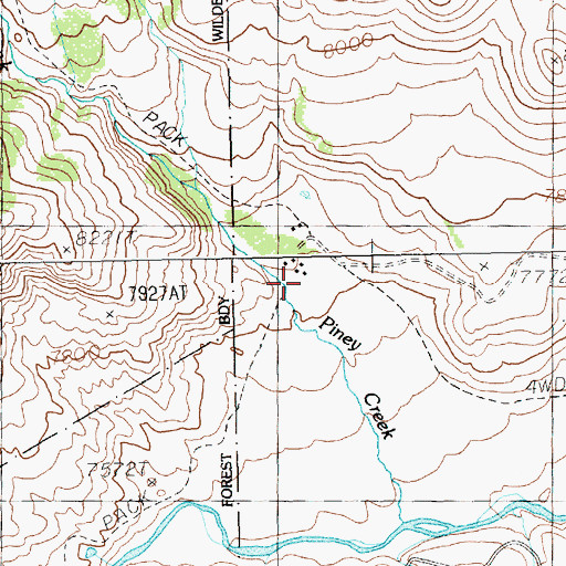 Topographic Map of Palette Ranch Number 1, WY
