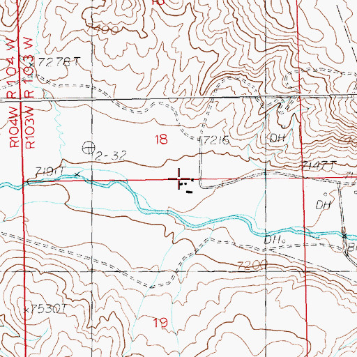 Topographic Map of Palette Ranch Number 2, WY