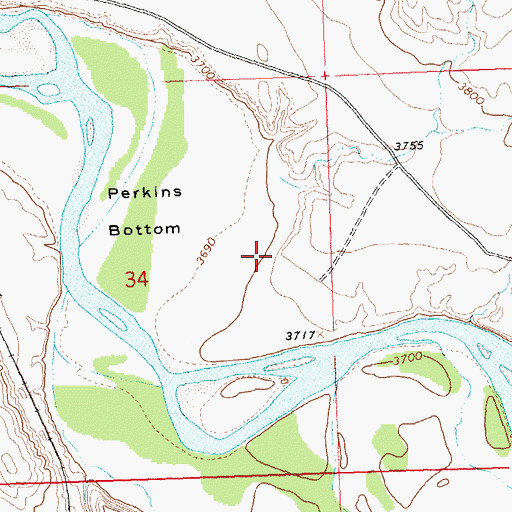 Topographic Map of Phelps Reservoir Number 1, WY