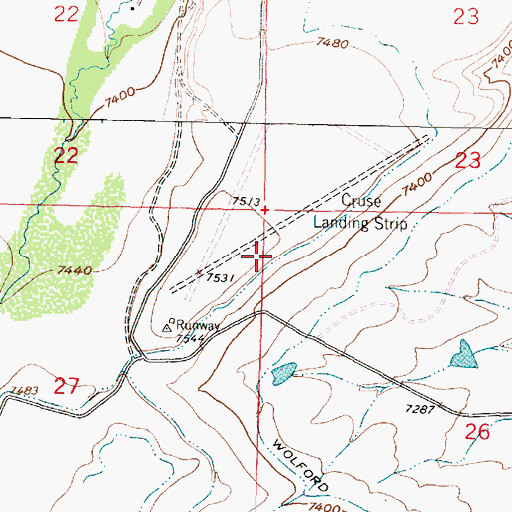 Topographic Map of Pilson Ditch Number 1, WY