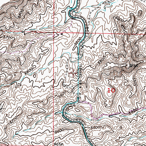 Topographic Map of Tunnel Number 4, WY
