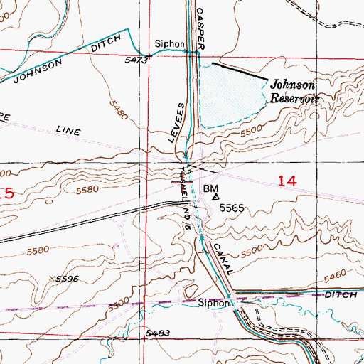 Topographic Map of Tunnel Number 5, WY