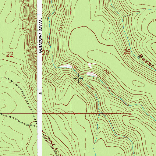 Topographic Map of Chicken Creek, WY