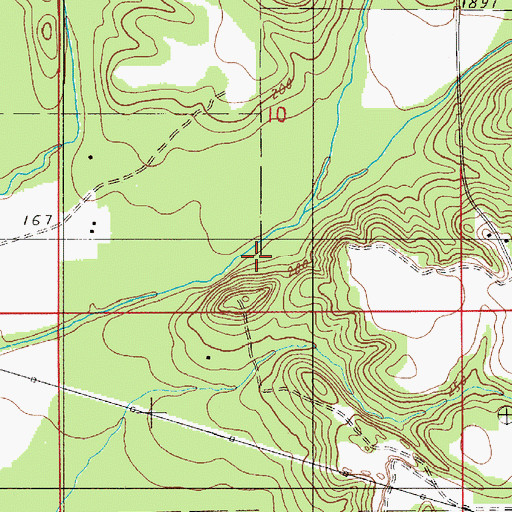 Topographic Map of Sand Creek, AL