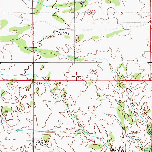 Topographic Map of Upper Van Tassell Dam, WY