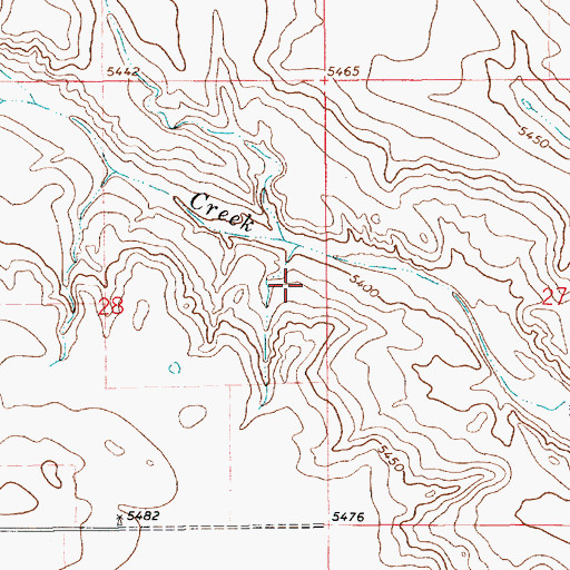 Topographic Map of Thomas Number 2 Dam, WY