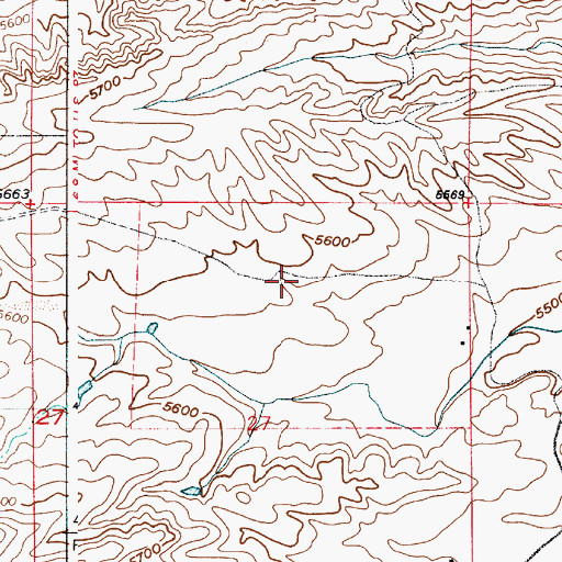 Topographic Map of Ryff and Klassert Dam, WY