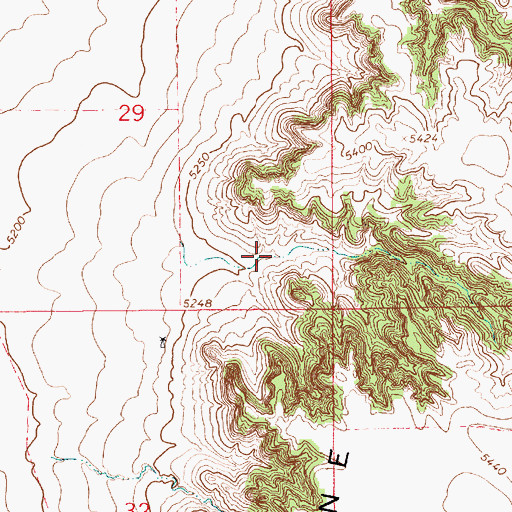 Topographic Map of Culek Dam, WY