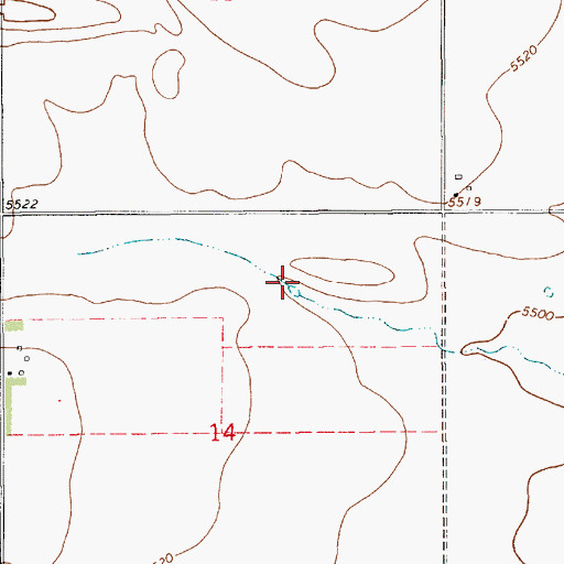Topographic Map of Beaver Dam, WY