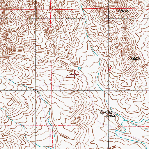 Topographic Map of Phelps Number 2 Dam, WY