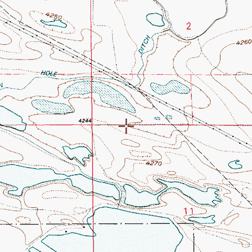 Topographic Map of Marlatt Dam, WY