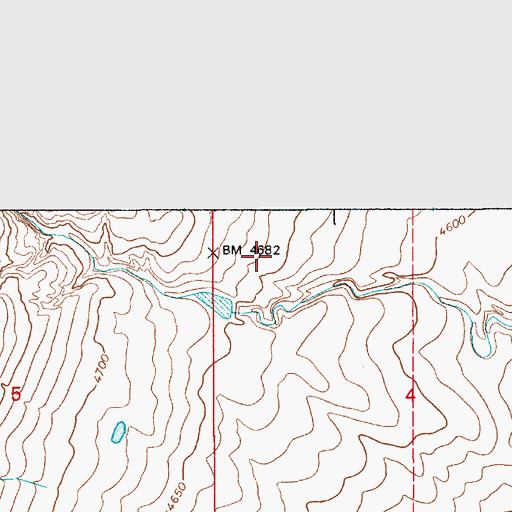 Topographic Map of Dawson Reservoir Number 1, WY