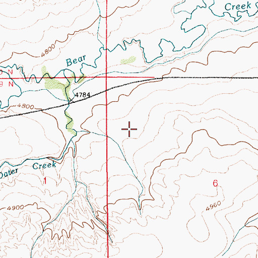 Topographic Map of Babbitt Dam, WY