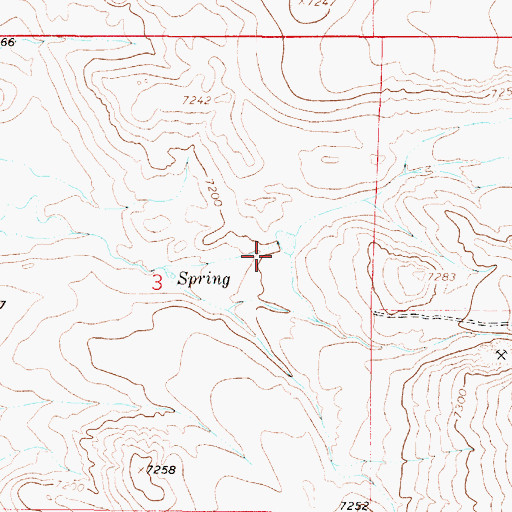 Topographic Map of Old Smuggler Dam, WY