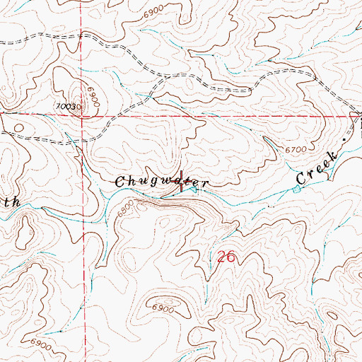 Topographic Map of Miller Number 1 Dam, WY