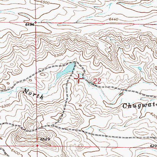 Topographic Map of Morrison Number 2 Dam, WY