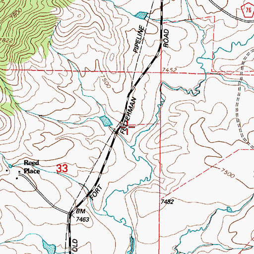Topographic Map of Kafka Number 1 Dam, WY