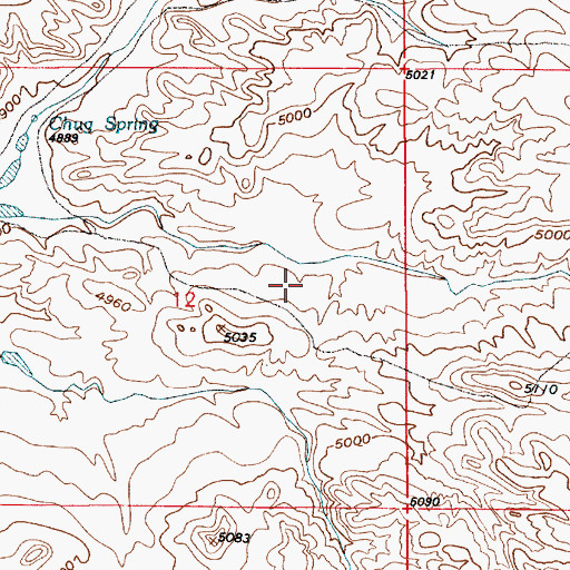 Topographic Map of Hal Dam, WY